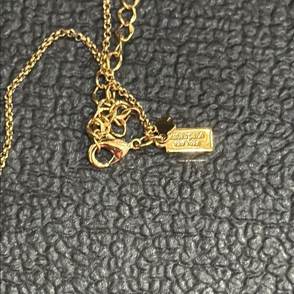 Elegant Gold Necklace Kate spade with crystals long - Picture 2 of 4